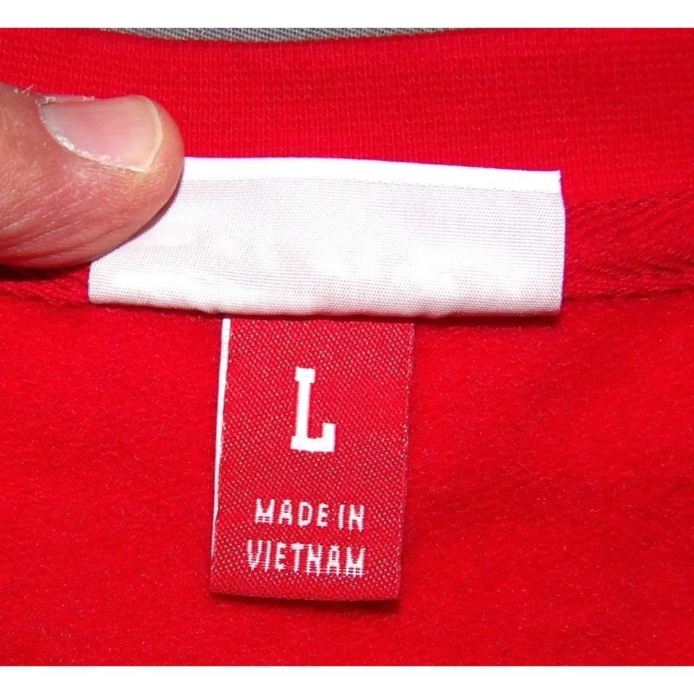 Mitchell &‎ Ness Montreal Canadiens Red Crew Neck Pull Over Sweatshirt Men's LRG
